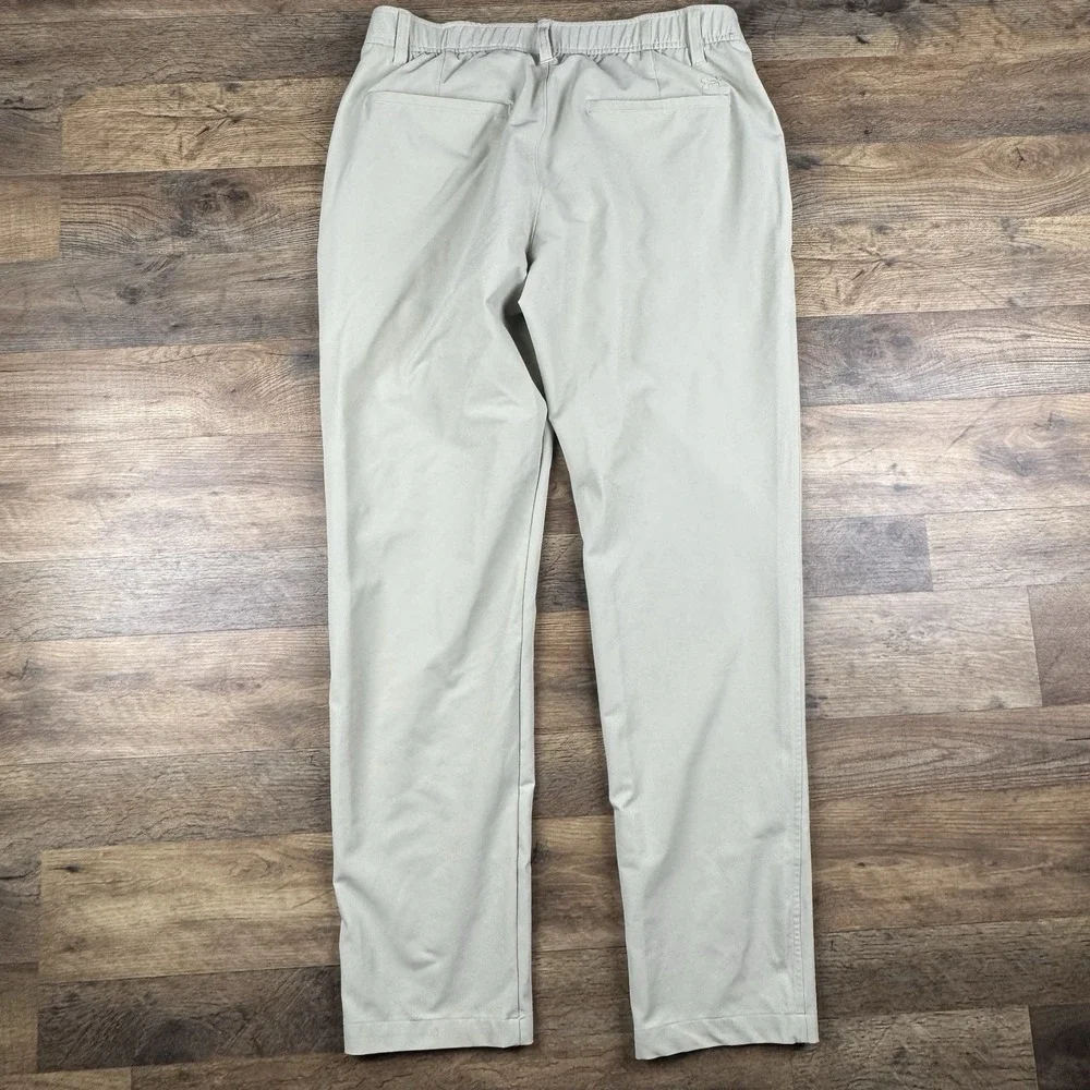 UNDER ARMOUR mens 36x32 PANTS Golf Chino‎ Stretch Grip Waist Khaki